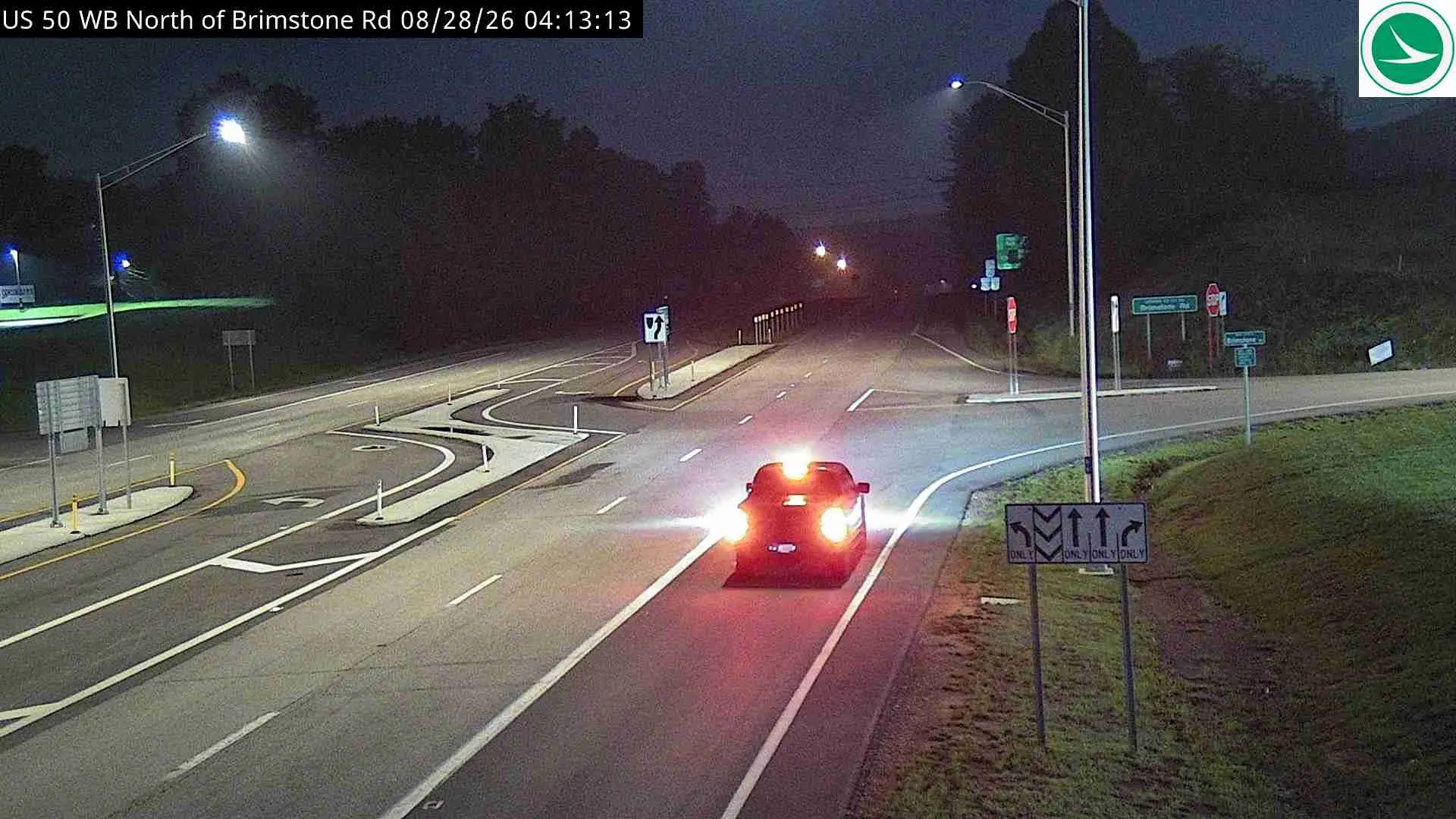 US-50 at South of Brimstone Rd (Temporary), 1371