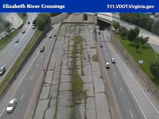 I-264 / MM / Median / I-264 @ Downtown Tunnel (West Tower Cam)